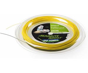 Yonex Aerobite Boost Badminton Racket String 200m Reel - Gray / Yellow