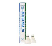 YONEX Aerosensa 50 Badminton Shuttlecocks (6 Per Tube), White, 79-Fast