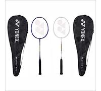 Yonex Badminton Racquet GR 303I Made in India Pack of 2 with Full Cover (Deep Blue/White)