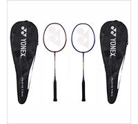 Yonex Badminton Racquet GR 303I Made in India Pack of 2 with Full Cover (Deep Red/Deep Blue )