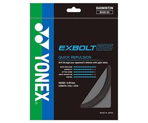 YONEX BG Exbolt 65 Badminton String (Black)
