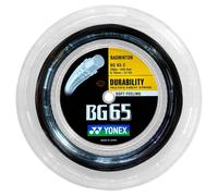 Yonex BG65 Badminton Racket String - 200m - Black