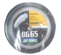 Yonex BG65 Badminton Racket String - 200m - Black