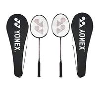 YONEX GR 303 Badminton Racket 2018 Professional Beginner Practice Racquet Face Cover Steel Shaft - Pack of 2
