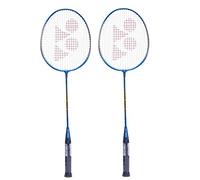 Yonex GR 303 Badminton Racket 2018 Professional Beginner Practice Racquet with Face Cover Steel Shaft - Pack of 2