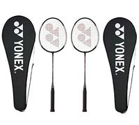 Yonex GR 303 Combo Badminton Racquet with Full Cover, Set of 2 (Black)