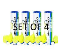 YONEX Mavis 2000 Nylon Yellow Badminton Shuttlecock (4 tubes pkg)