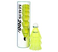 Yonex Mavis 200i Nylon Badminton Shuttlecocks (Yellow, Medium Speed) | Flight Stability | Synthetic Cork