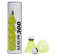 YONEX Mavis 300 Badminton Shuttlecocks (6 pieces), Yellow, Medium- Blue