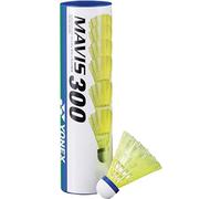 YONEX Mavis 300 Shuttle Medium Blue Speed Badminton Shuttlecock Yellow Tube Of 6