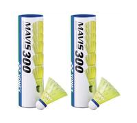 Yonex Mavis 300 Shuttlecocks 6 Tubes Nylon Yellow Medium 6 Pack Badminton 36 Pcs