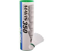 Yonex Mavis 350 Hight Speed Badminton Ball (Pack of 6) - White/Red, One Size