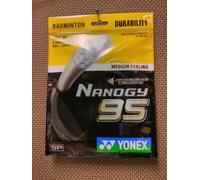 Yonex NANOGY 95 Badminton String,0.69mm, Carbon Nanotube Technology, High Speed and Durability (Black)