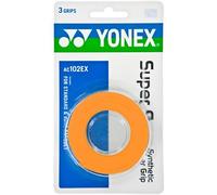 YONEX Overgrip Super Grap 3 pack - Tennis, Badminton, Squash - Choice of colors (Orange)