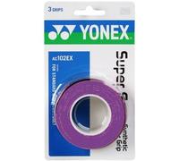 YONEX Overgrip Super GRAP 3 Pack - Tennis, Badminton, Squash - Choice of Colors (Purple)