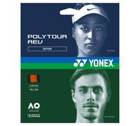 YONEX POLYTOUR REV SPIN 1.25/16 ORANGE TENNIS STRING 12 METRE LENGTH