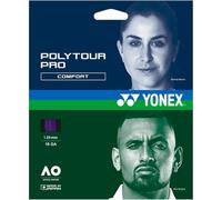 YONEX Polytour Pro Strings | Durable Soft All-Round Thick Gauge Comfort Performance Tennis Racquet Strings w/Silicone Oil Infused Filament Technology, Midnight Purple, Set - 16, 1.25mm