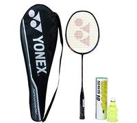 YONEX Professional Best Badminton Combo (Nanoray Light 18i Full Graphite Racquet, Black + Mavis 10 Nylon Shuttlecock, Pack of 6)