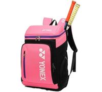 YONEX Quality Large Capacity Sports Backpack, Multi-Compartment Racket Bag for Badminton and Tennis, Separate Shoe Compartment. (Black Yellow)