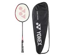 YONEX Smash Badminton Racquet (G4, 73 Grams, 28 lbs Tension) (Black Flash Red)