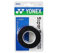 Yonex Super Grap Badminton Overgrip, Pack of 3, Multi-Colour, AC102C (Yonex Black)