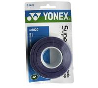 YONEX Super Grap Badminton Overgrip, Pack of 3, Multi-Colour, AC102C (Purple)