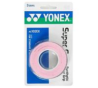YONEX Super GRAP Racquet Overgrip (French Pink, 3-Pack)