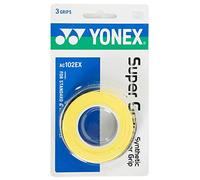YONEX Super GRAP Racquet Overgrip (Yellow, 3-Pack)