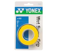Yonex Synthetic Wet Super Grip 3-Pieces Set, Yellow
