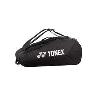 YONEX Team Racquet Bag - Badminton, Tennis and Squash Bag, Multiple Sizes & Colours, with Shoe Compartment & Backpack Function (Black, 9 Pieces)