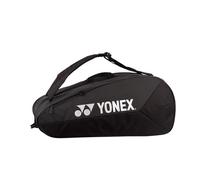 YONEX Team Racquet Bag - Badminton, Tennis and Squash Bag, Multiple Sizes & Colours, with Shoe Compartment & Backpack Function (Black, 12 Pieces)
