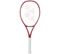 YONEX VCORE 100+ Tennis Racquet with Increased Sweet Spot & Extended 27.5in Length | 16x19 Spin Frame, Vibration Control & Aerodynamic Beam for All-Around Players, Ruby Red, Grip 2 (4 1/4")