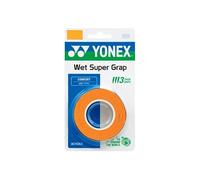 YONEX Wet GRAP 3-Pack: Absorbent & Durable Overgrip (Assorted Colors) (Orange)