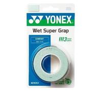 YONEX Wet GRAP 3-Pack: Absorbent & Durable Overgrip (Assorted Colors) (Powder Green)