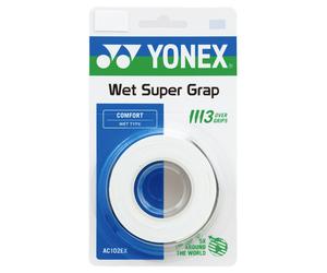 Yonex WET SUPER GRAP Overgrips Tennis Badminton - 3 Pack - AC102EX