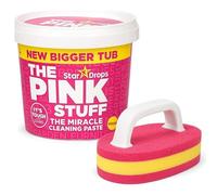 YONEY | Pink Stuff Cleaning Kit Miracle Cleaning Paste 850g with Scrubbing Brush Sponges with Handle | Floor Scrubbing Brush - Multi Surface Sponge Brush with Handle for Restoring Surfaces