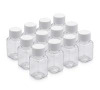 Yonfas 12 Pcs Juice Shot Bottles With Lids, 50ml Reusable Plastic Bottles for Ginger Shots, Juices and Beverages