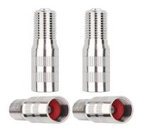 Yonfas 4-Piece Brass Tire Valve Extension Kit - Durable Chrome-Plated Stem Adapters for Cars, Motorcycles, and Trucks