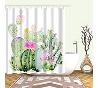 YONG-SHENG Shower Curtain Mould Proof Mildew Resistant, 100% Polyester Bathroom Curtain with 12 Hooks, Waterproof Polyester Fabric Bathtub Curtain, Washable, Quick Dry,180 x 180 cm (71 x 71 Inch)