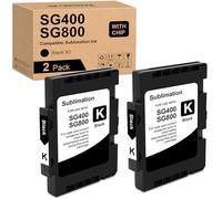 Yongairuink Compatible Sublimation Ink SG400 SG800 SG400NA SG800NA Replacement for Sawgrass Virtuoso SG400 SG800 SG400NA EU SG800NA Sublimation Printer (2 Pack)