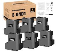 Yongairuink E-04D1 Ink Maintenance Box Compatible for Epson C13T04D100 Work with ET-15000 ET-2760 ET-3760 ET-4760 ET-3700 ET-3750 ET-3850 ET-4750 ET-5150 Workforce WF-2860 EWMB2 E-04D1(6 Pack)