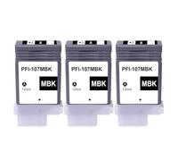 Yongairuink PFI-107 PFI107 PFI-107MBK Pigment Ink Cartridges Compatible with CAN ImagePROGRAF iPF670 iPF680 iPF685 iPF770 iPF780 iPF785 (3MBK)