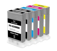 Yongairuink PFI030 PFI-030 Pigment Ink Cartridges Replacement for PFI030 PFI-030MBK PFI-030BK PFI-030C PFI-030M PFI-030Y Compatible with Canon ImagePrograf TA-20 TA-30 Printer (5PK, MBK K C M Y)