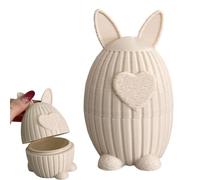 Yongany Bunny Candy Dish,Cute 3D Printed Easter Bunny Shaped Serving Containers,Candy Bowl for Office | for Table Home Party Kitchen Holiday Cookie Snack Sugar Nut