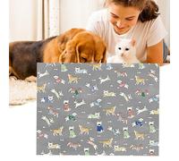 Yongany Pet Cooling Pad,Ice Silk Cooling Mat for Puppy - Waterproof Washable Bed for Crate Kennel Beds Senior Dogs Indoor Outdoor on Cold Weather Backyard Beach Camping Car Travel Road Trips