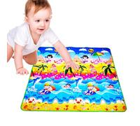 Yongany Play Mats for Floor - Foldable Playmat for | Soft Foam Mat, Double-Sided Cushioned Portable Play Mat with Fold-Up Sides, Non Slip Crawling & Playing for Kids and, 71x79 Inch