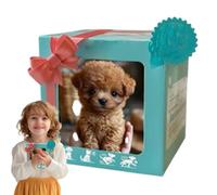 Yongany Robotic Dogs For Adults Realistic, My Realistic Robot Puppy 2025 New Interactive Plush Toy, Walking Barking Stuffed Dog with Soft Short Plush, for Kids, Pet Lovers