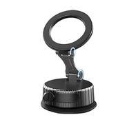 Yongany Vacuum Suction Phone Holder,Vacuum Magnetic Car Phone Mount - Foldable Adjustable Car Interior Accessories, Strong Magnet Desk Stand for Smooth Surfaces