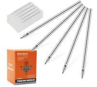 YONGDA Piercing Needles 100 Pieces 16G Piercing Needles Agujas Para Piercing Stainless Steel Hollow Needles for All Piercings Disposable Ear Nose Lip Tongue Navel Nipple Piercing