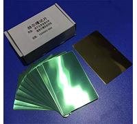 YONGERN 10pcs Hall Groove Electroplating Brass Cathode Plate Special For Hull Cell Testing Experiment Cathode Single Coated 100 * 65 * 0.3mm